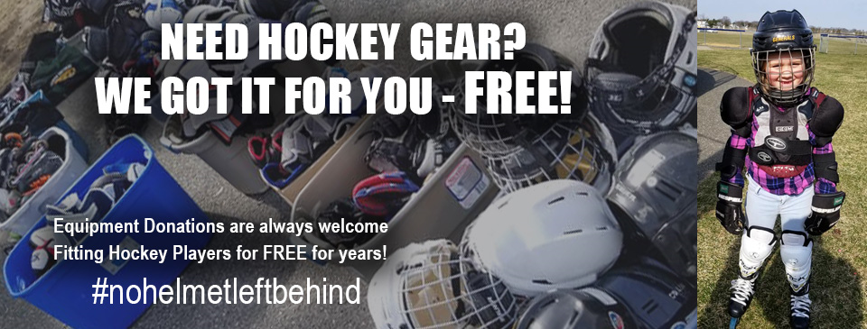 NEED GEAR? Equipment Donations allows us to fit new players for FREE!  